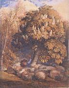 Samuel Palmer Pastoral with a Horse Chestnut Tree China oil painting reproduction